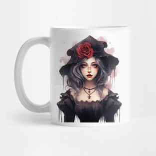 Gothic Roses Lady #2 Mug